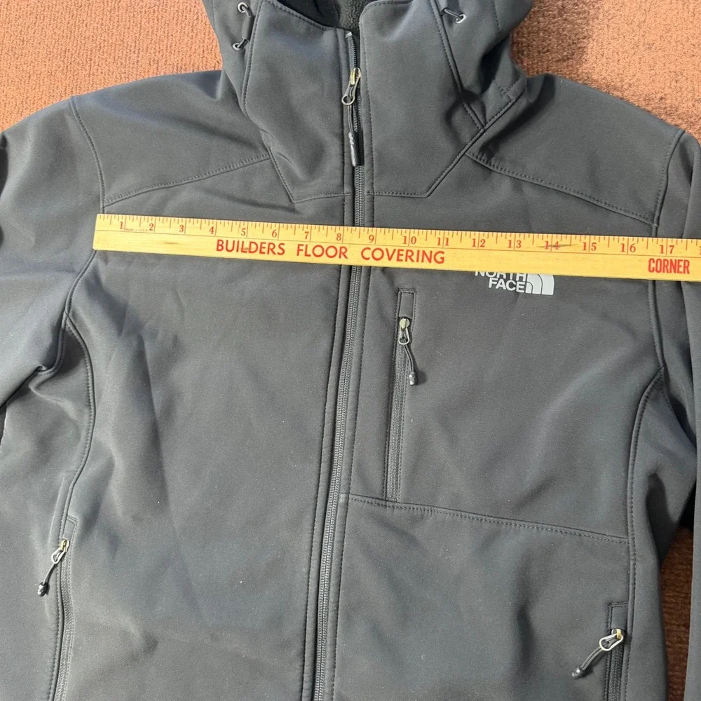 The North Face Apex Bionic Hooded Softshell Jacket Black Mens Medium WindWall A+
